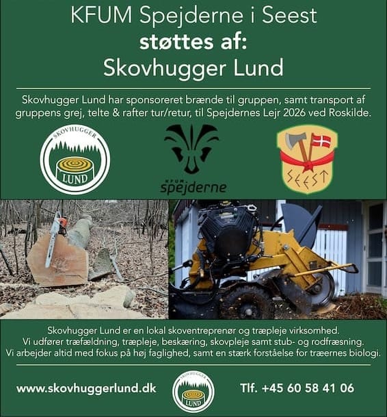 Skovhugger Lund støtter spejderne med brænde