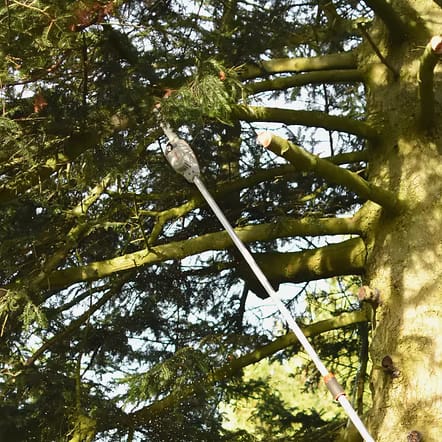Teleskop redskab En teleskobsav bruges til at save